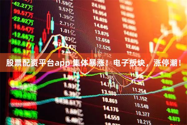 股票配资平台app 集体暴涨！电子板块，涨停潮！